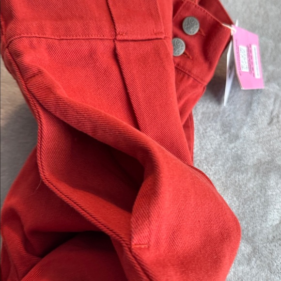NWT Lucy & Yak Addison Jeans Organic Twill Red Size W30 - Picture 5 of 16